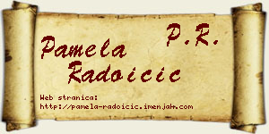 Pamela Radoičić vizit kartica